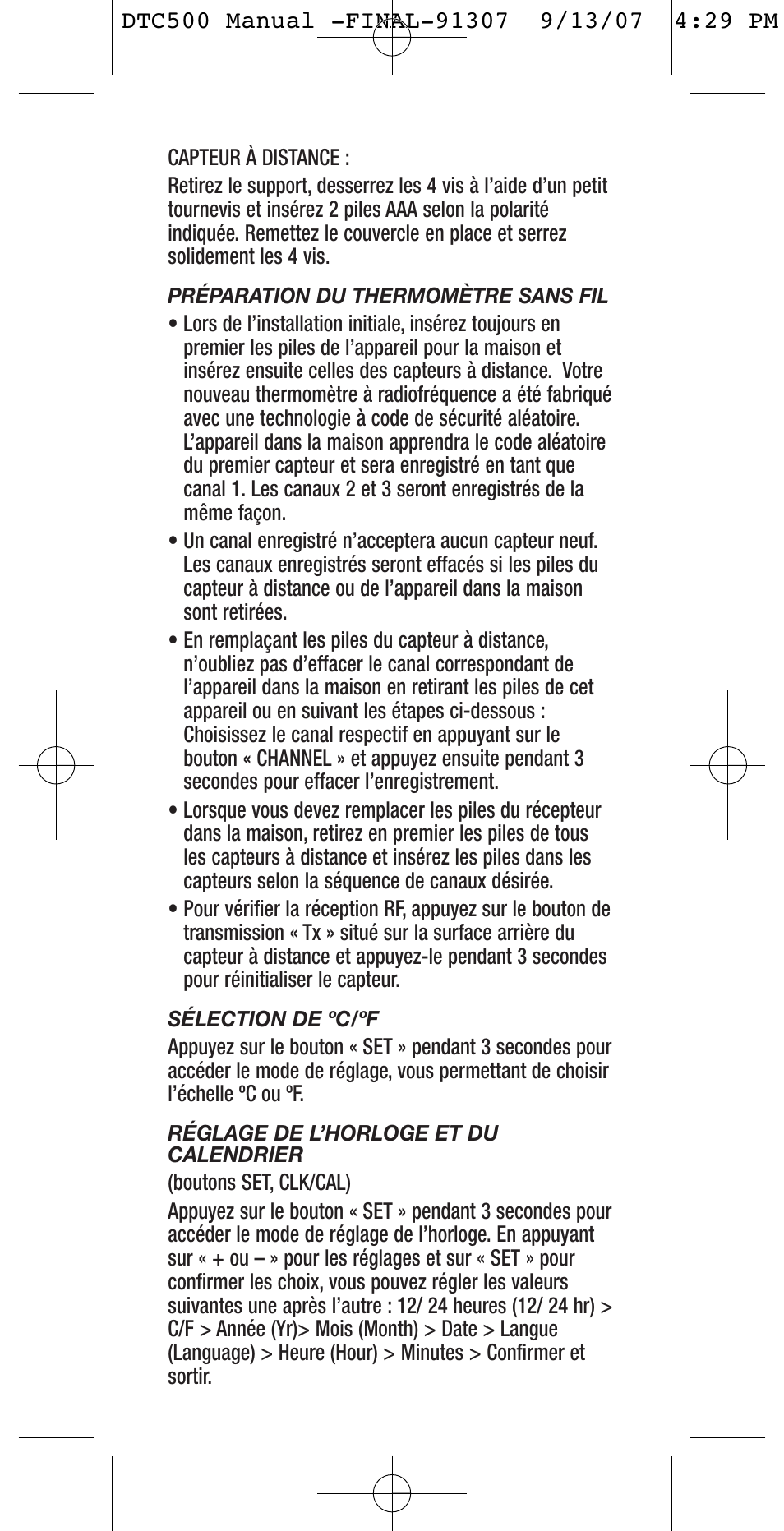 General Tools and Instruments DTC500 User Manual | Page 7 / 16