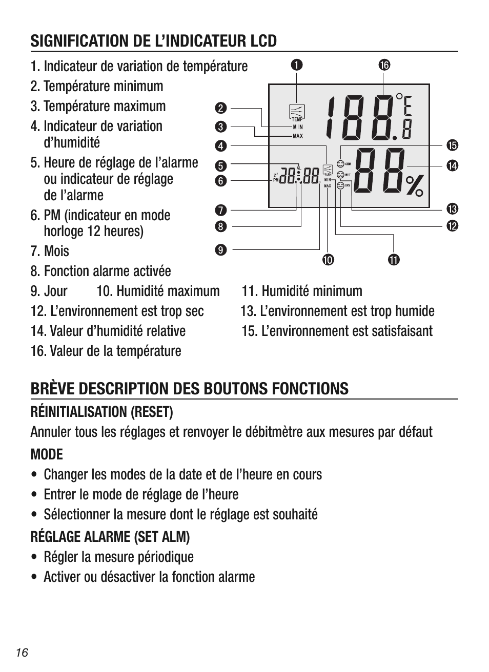 General Tools and Instruments DTH03A User Manual | Page 16 / 20