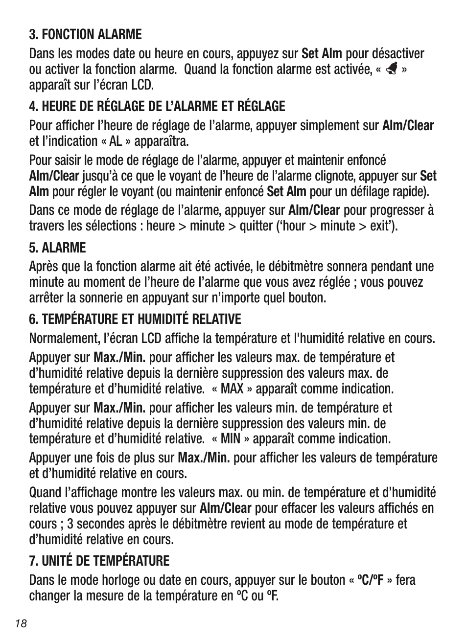 General Tools and Instruments DTH03A User Manual | Page 18 / 20