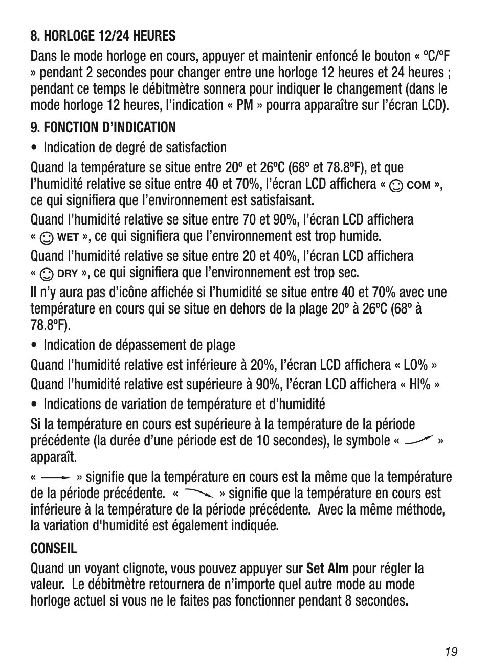 General Tools and Instruments DTH03A User Manual | Page 19 / 20