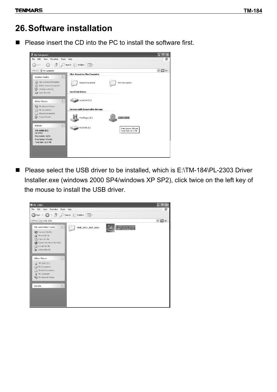 Software installation | General Tools and Instruments DTH184DL User Manual | Page 16 / 20