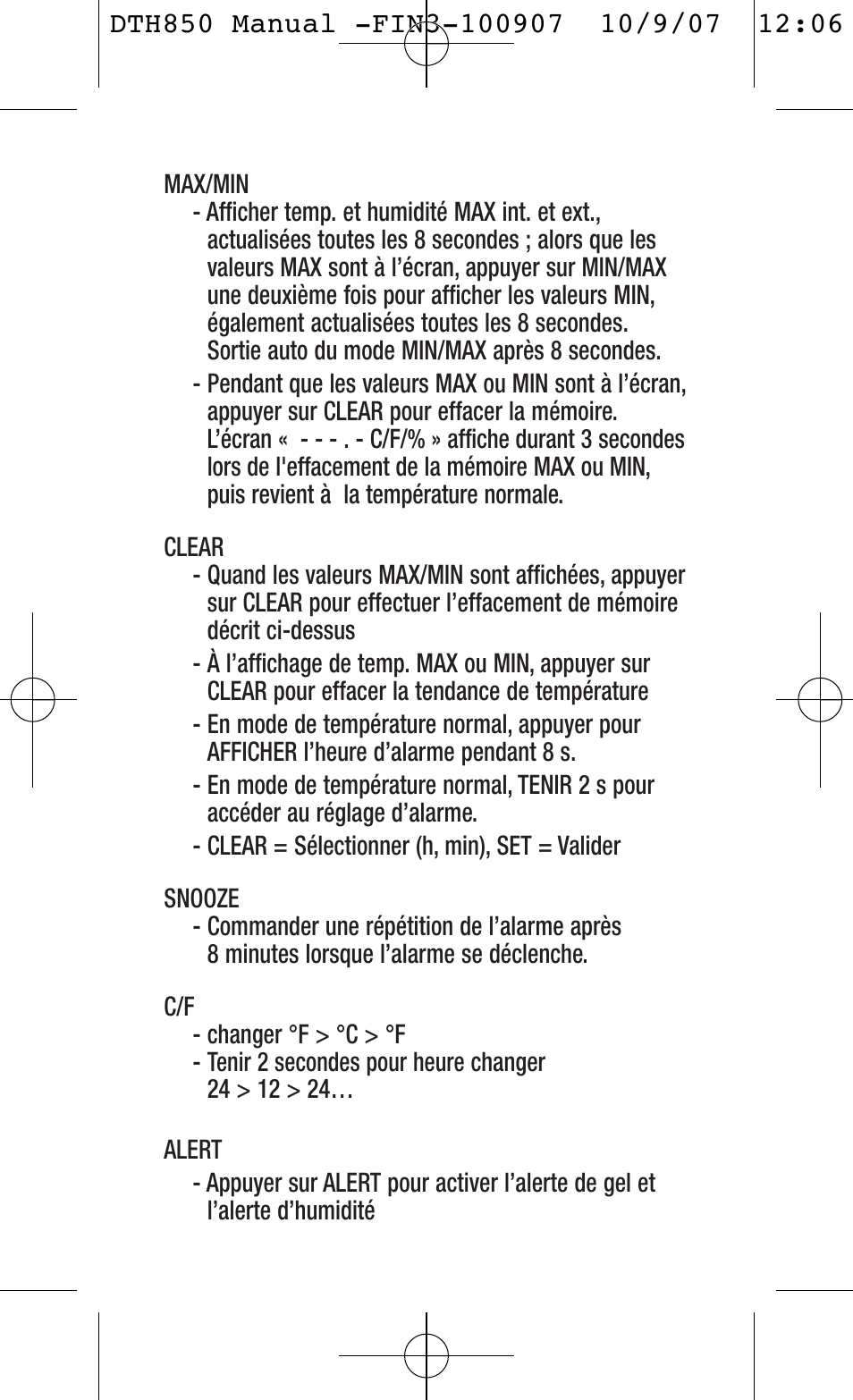 General Tools and Instruments DTH850 User Manual | Page 8 / 16
