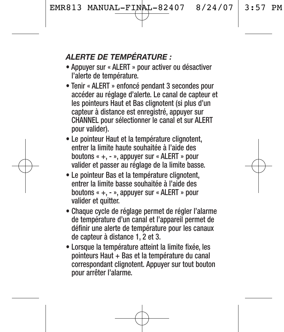 General Tools and Instruments EMR813 User Manual | Page 11 / 20