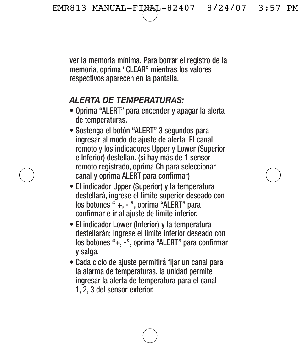 General Tools and Instruments EMR813 User Manual | Page 17 / 20