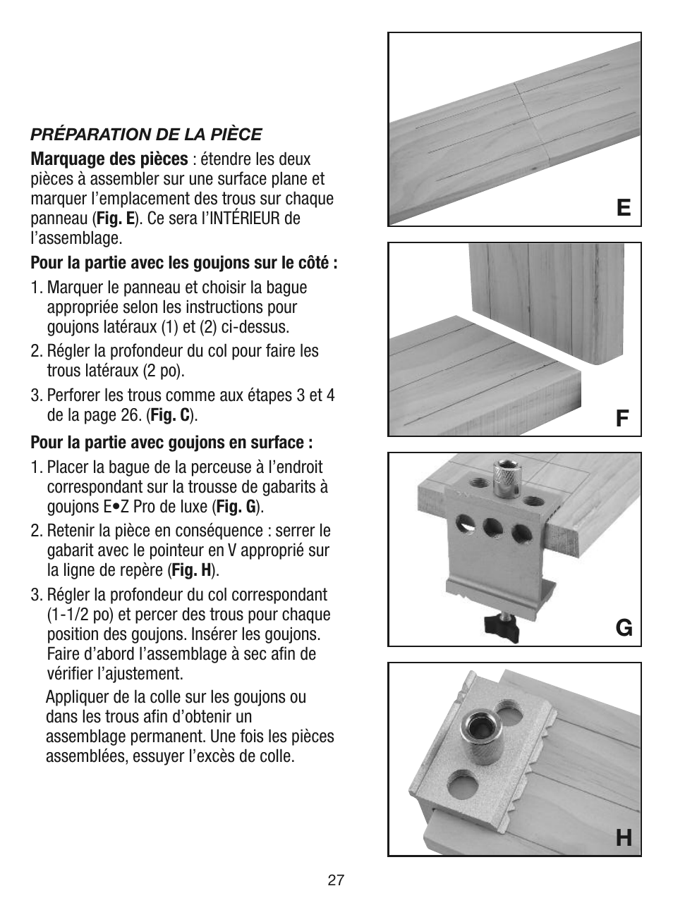 Ef g h | General Tools and Instruments EZPro851 User Manual | Page 27 / 32
