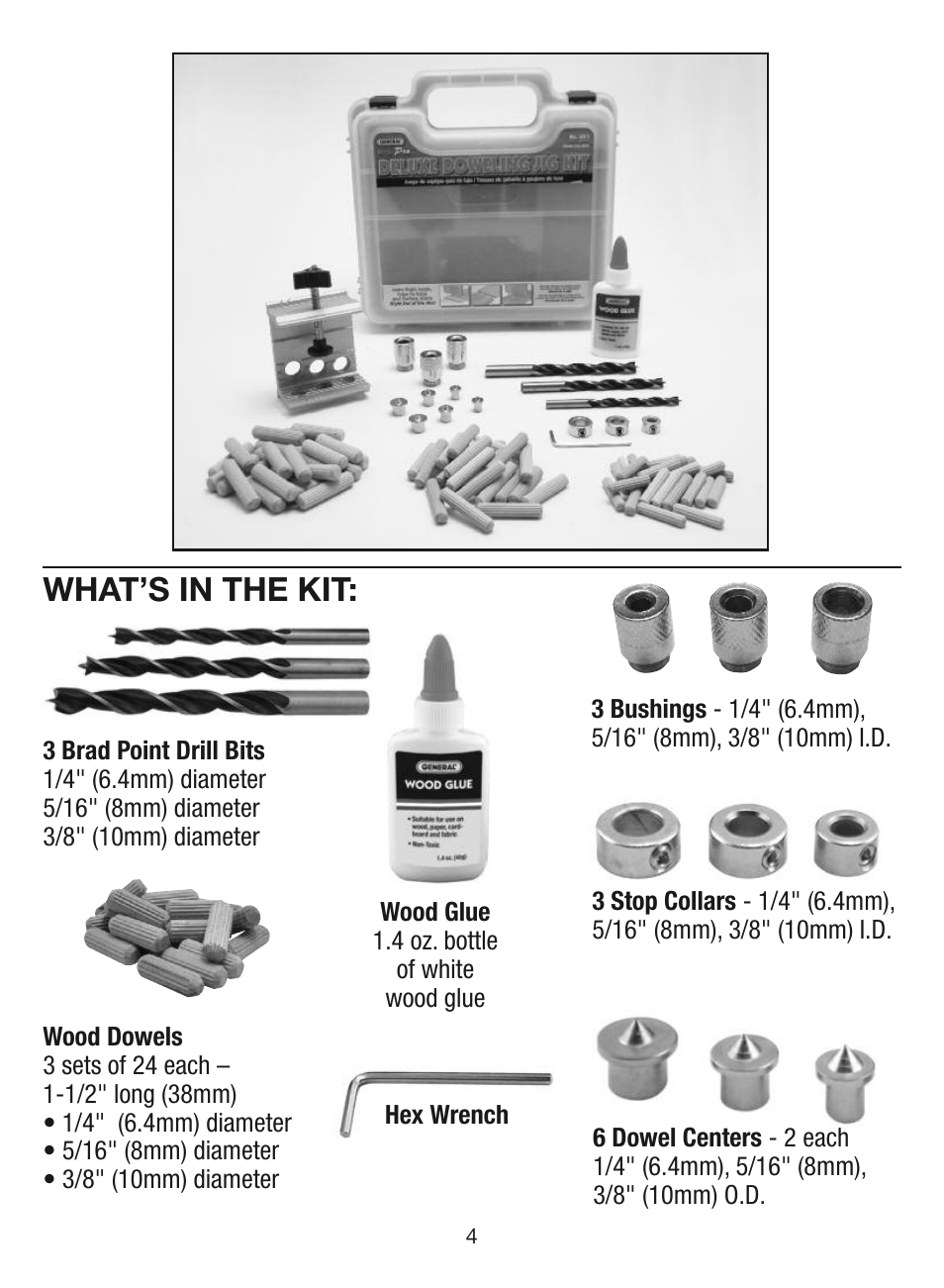 What’s in the kit | General Tools and Instruments EZPro851 User Manual | Page 4 / 32