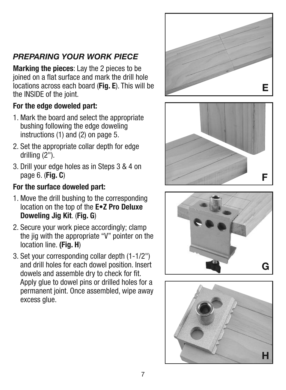 Ef g h | General Tools and Instruments EZPro851 User Manual | Page 7 / 32