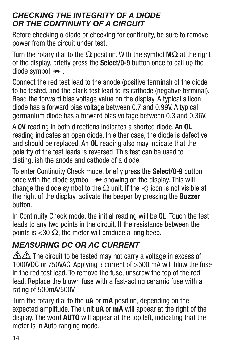 General Tools and Instruments GT310 User Manual | Page 14 / 24