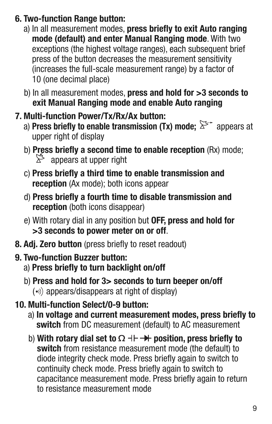 General Tools and Instruments GT310 User Manual | Page 9 / 24