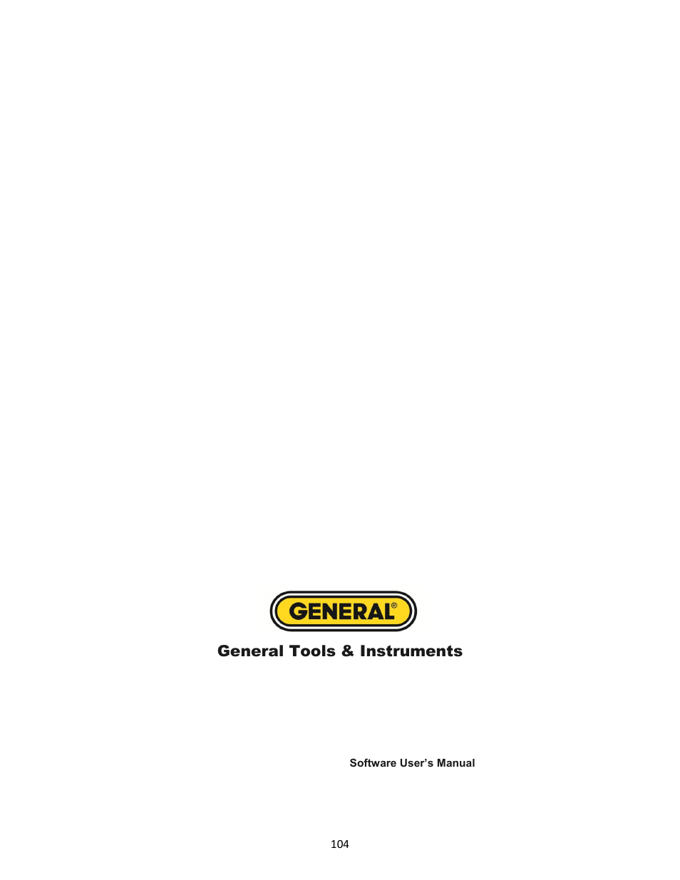 General tools & instruments | General Tools and Instruments GTi10-20-30-50 User Manual | Page 170 / 170