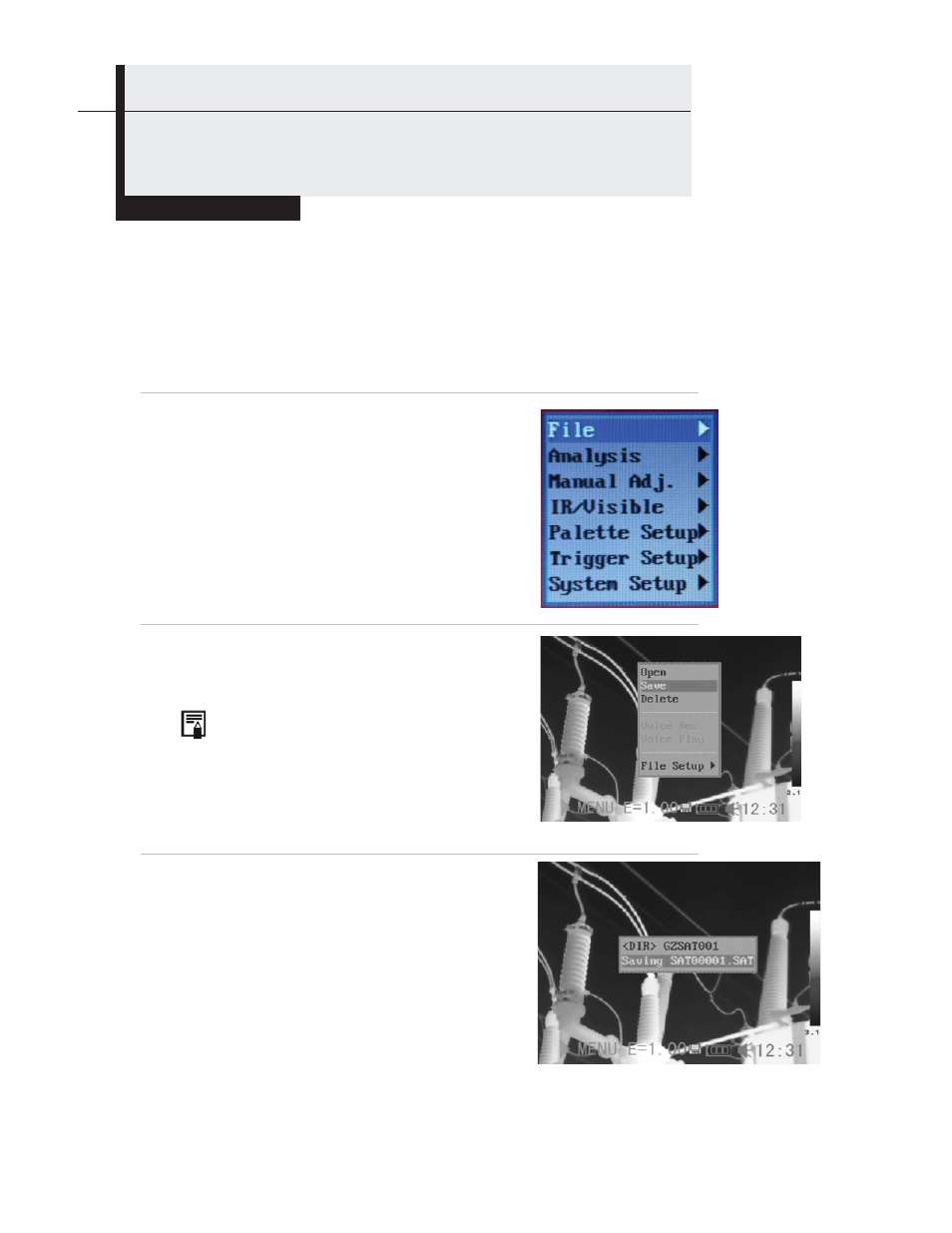 Shooting | General Tools and Instruments GTi10-20-30-50 User Manual | Page 43 / 170
