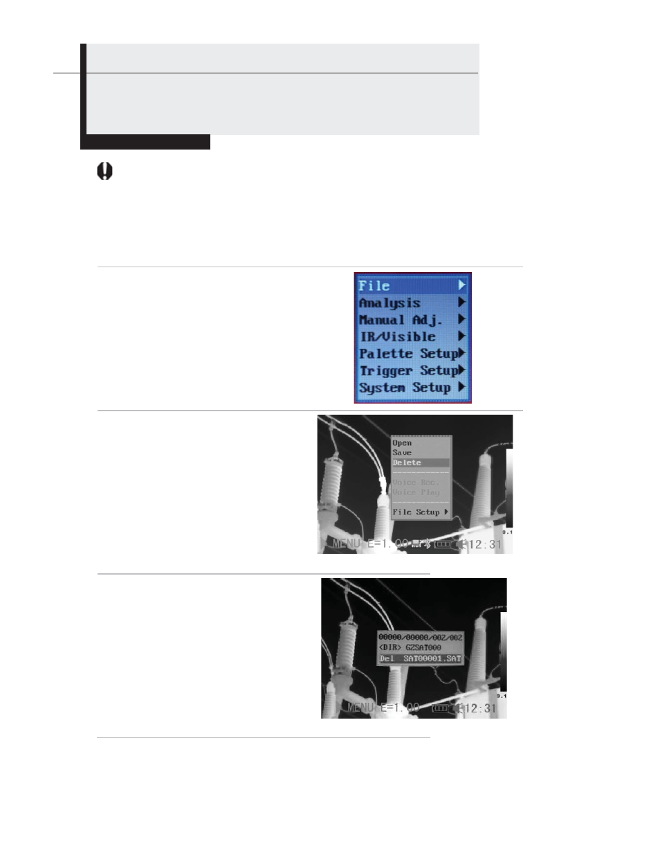 Playback and erase | General Tools and Instruments GTi10-20-30-50 User Manual | Page 51 / 170