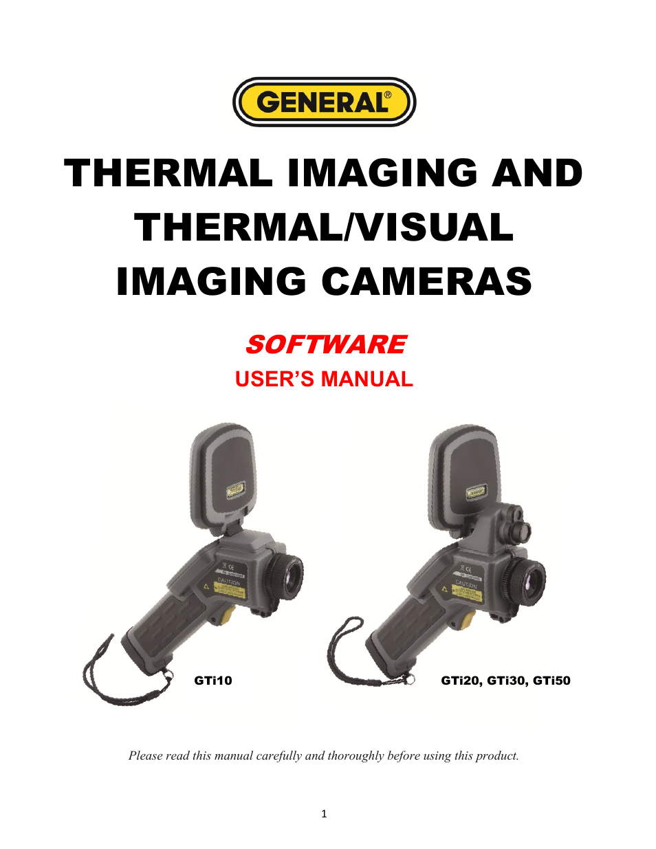 Thermal imaging and thermal/visual imaging cameras, Software, User’s manual | General Tools and Instruments GTi10-20-30-50 User Manual | Page 67 / 170