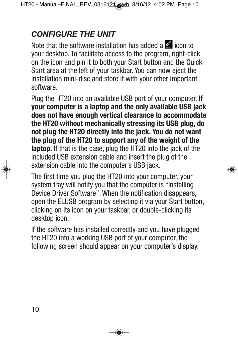 General Tools and Instruments HT20 User Manual | Page 10 / 20