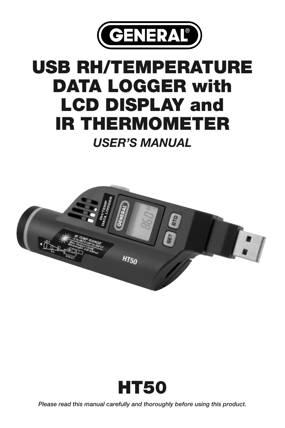 General Tools and Instruments HT50 v.1 User Manual | 24 pages