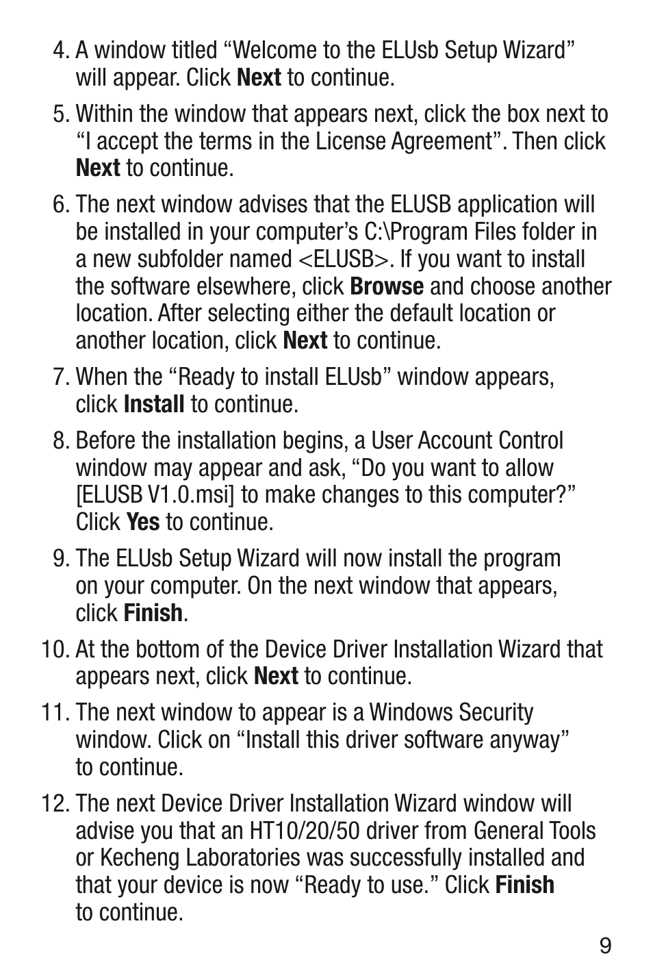 General Tools and Instruments HT50 v.1 User Manual | Page 9 / 24