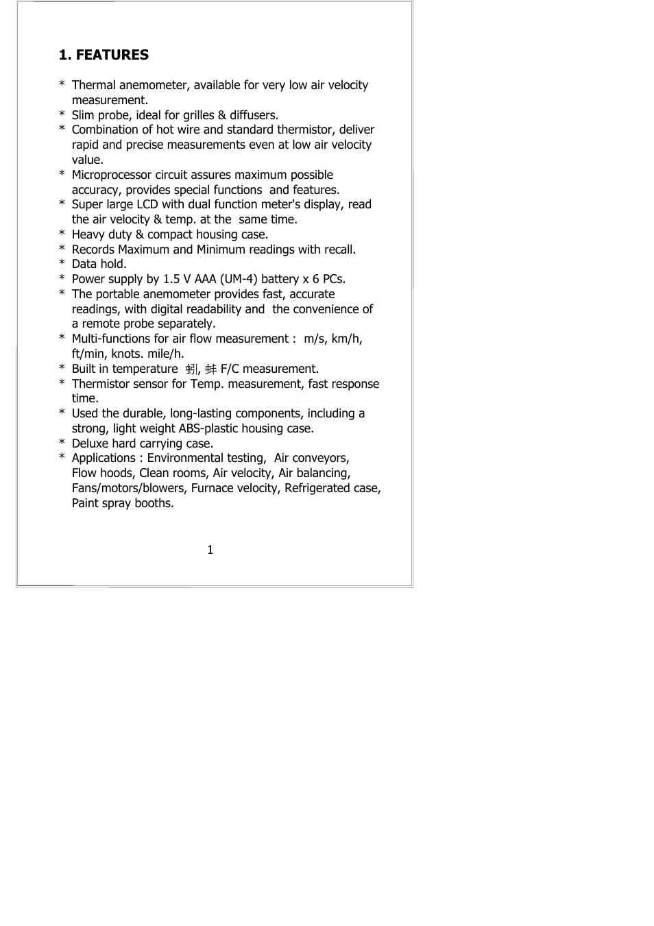 General Tools and Instruments HWA4204HA User Manual | Page 3 / 11