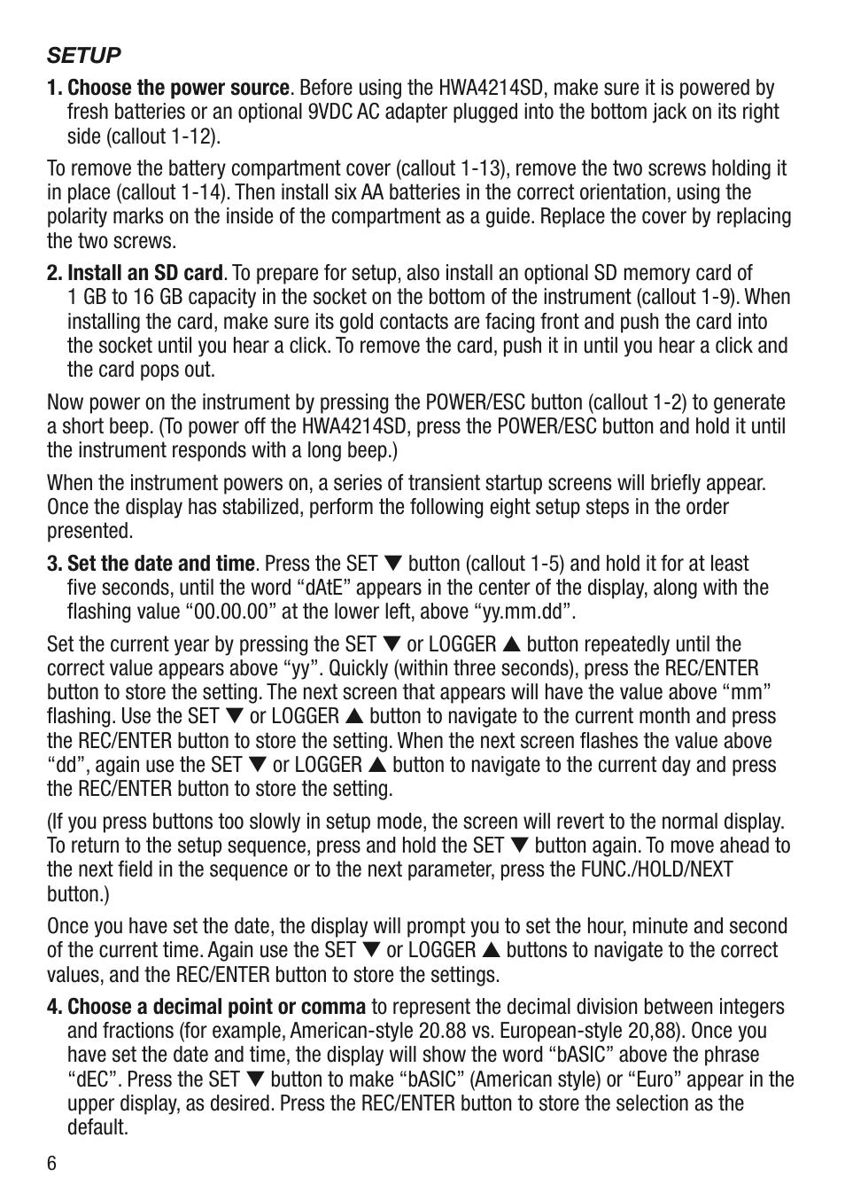 General Tools and Instruments HWA4214SD User Manual | Page 6 / 16