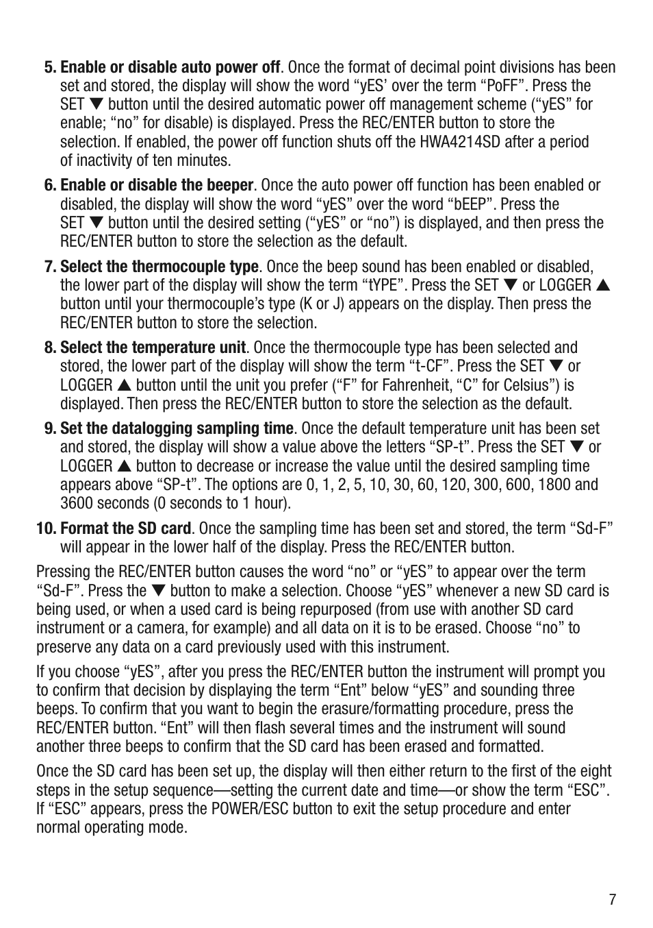 General Tools and Instruments HWA4214SD User Manual | Page 7 / 16