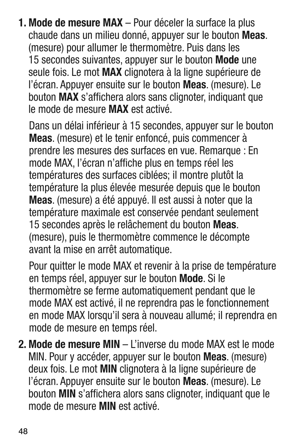 General Tools and Instruments IRT105 User Manual | Page 48 / 60