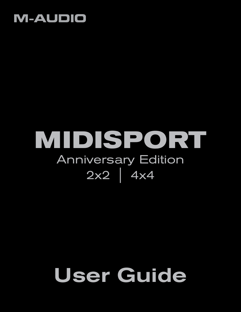 M-AUDIO MIDISPORT 2x2 Anniversary Edition User Manual | 8 pages