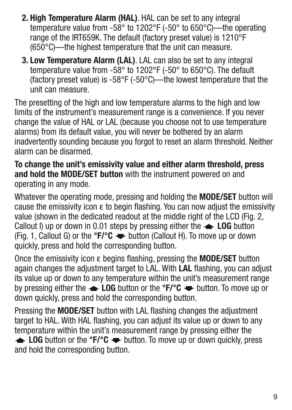 General Tools and Instruments IRT659K User Manual | Page 9 / 16