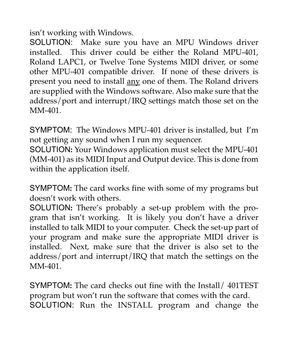 M-AUDIO MM401 User Manual | Page 12 / 16