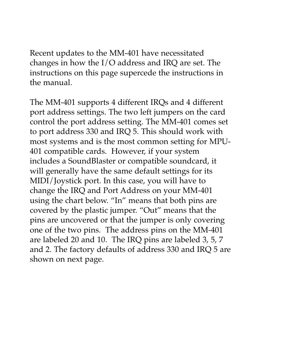 M-AUDIO MM401 User Manual | Page 14 / 16