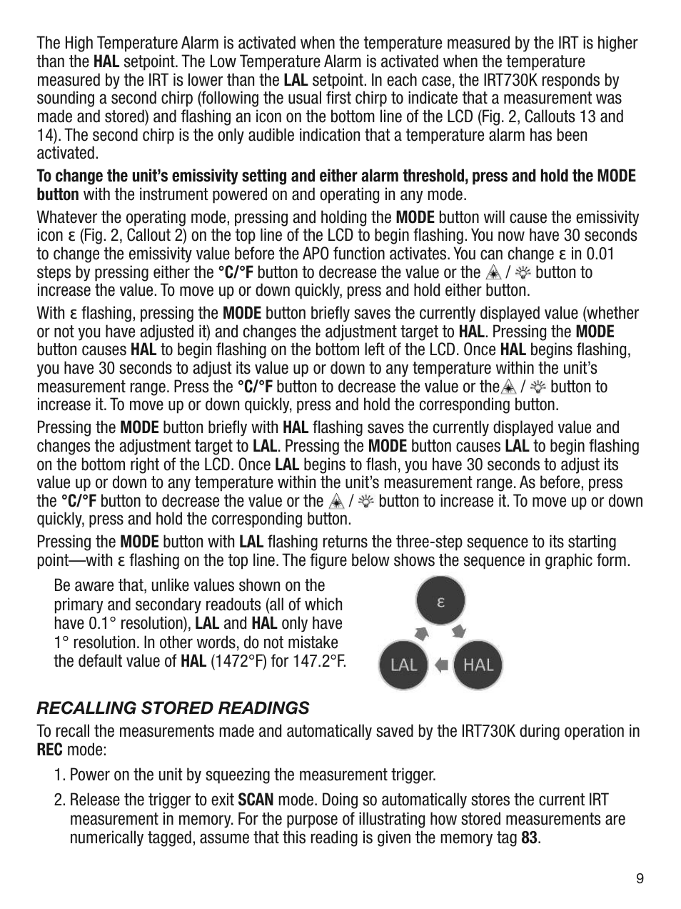 General Tools and Instruments IRT730K User Manual | Page 9 / 16