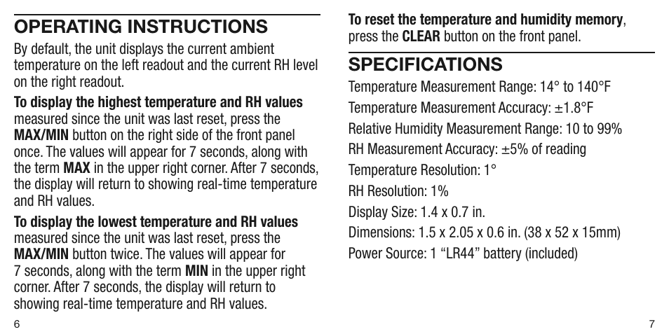 General Tools and Instruments LCR318 v.1 User Manual | Page 4 / 7