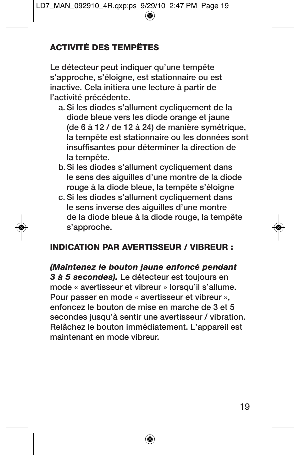 General Tools and Instruments LD7 User Manual | Page 19 / 24