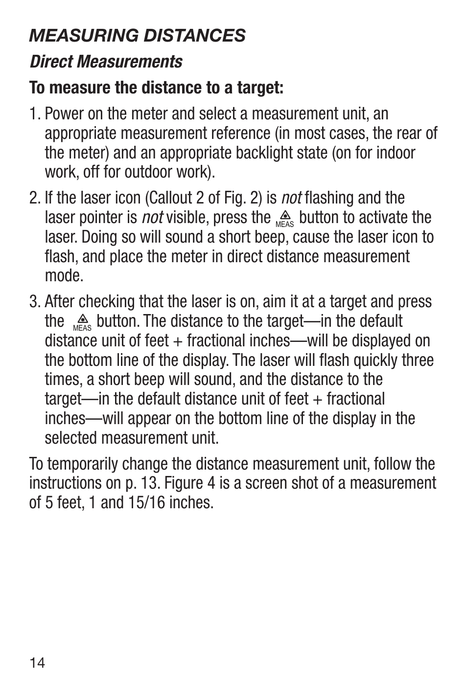 General Tools and Instruments LDM60 User Manual | Page 14 / 32