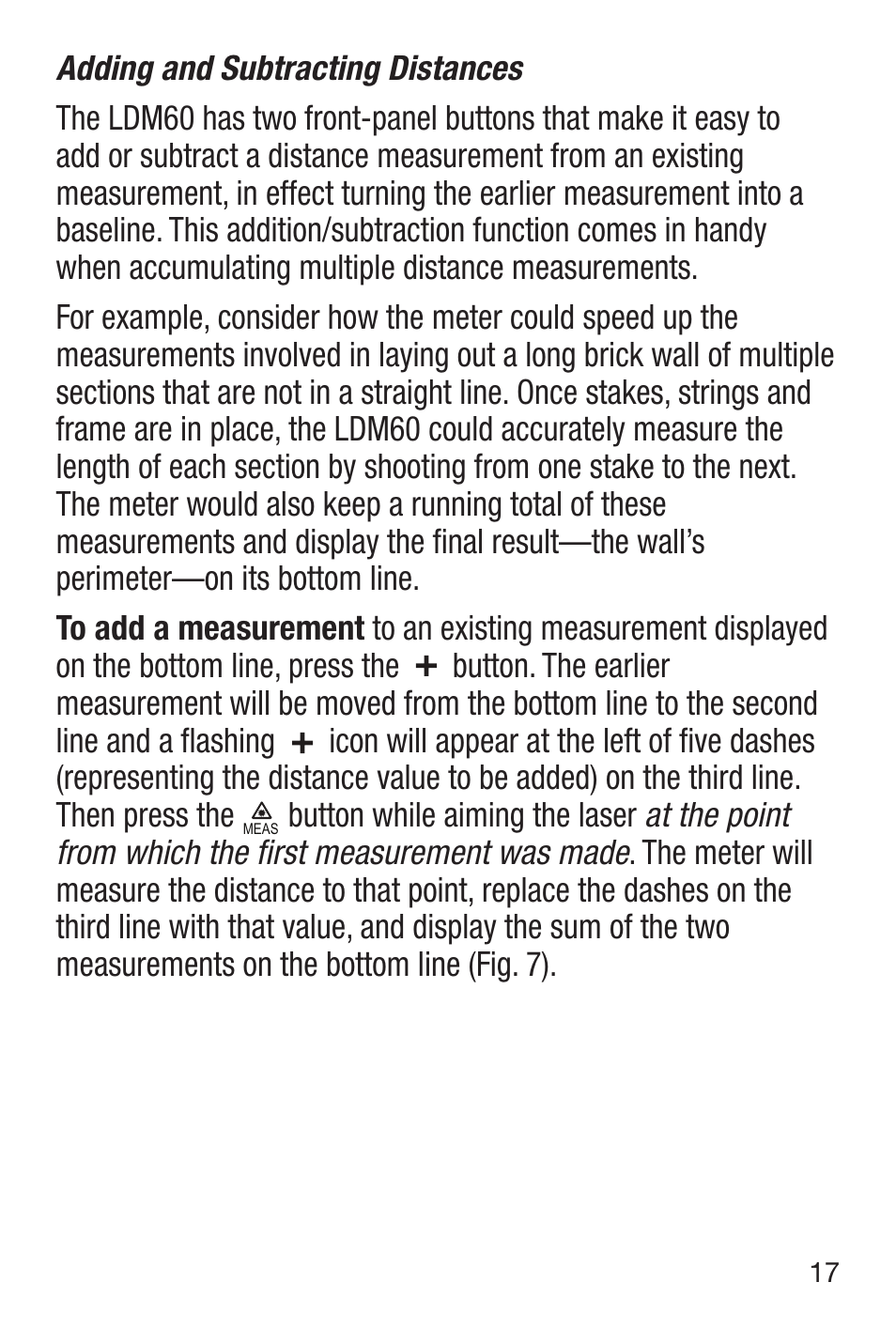 General Tools and Instruments LDM60 User Manual | Page 17 / 32