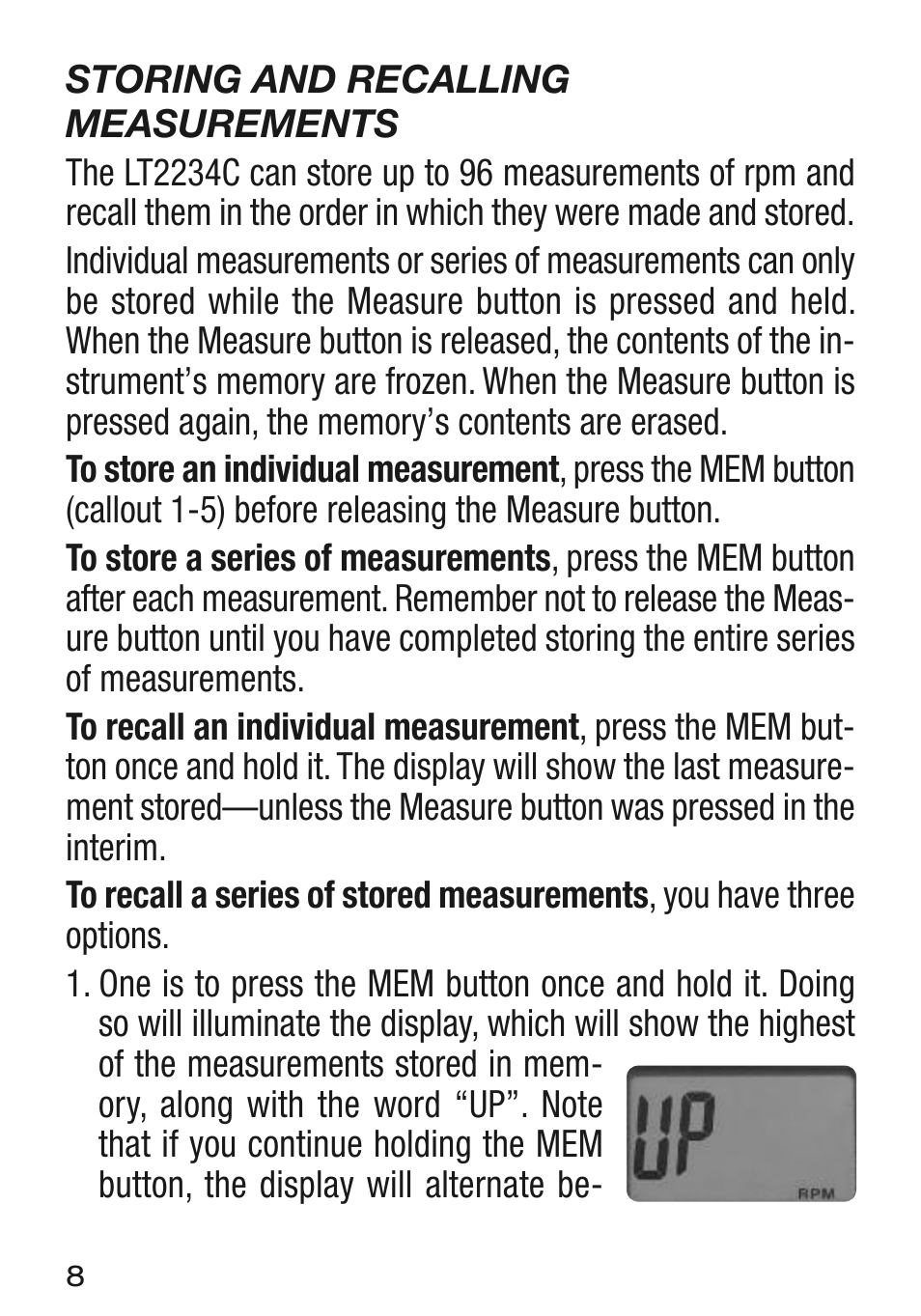 General Tools and Instruments LT2234C User Manual | Page 8 / 16