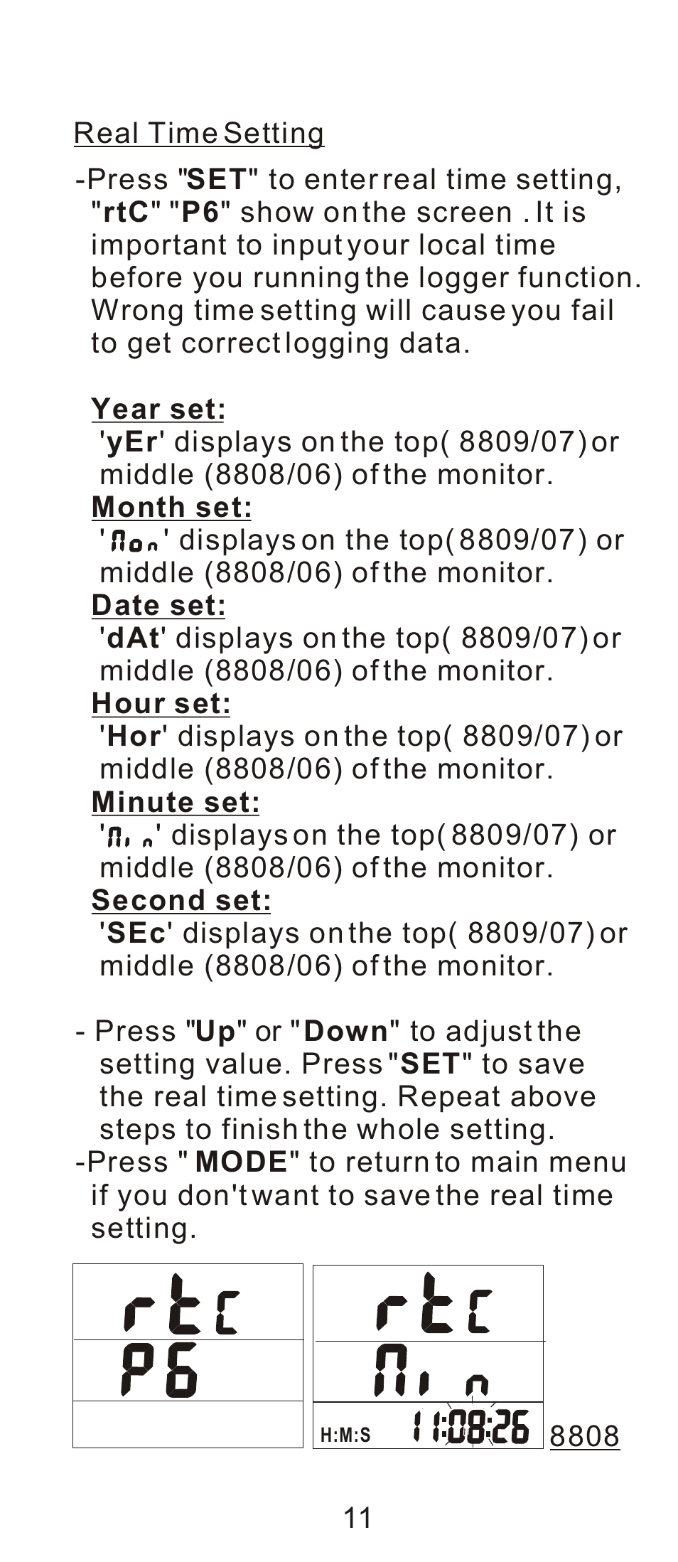 General Tools and Instruments LTH8809DL User Manual | Page 12 / 19