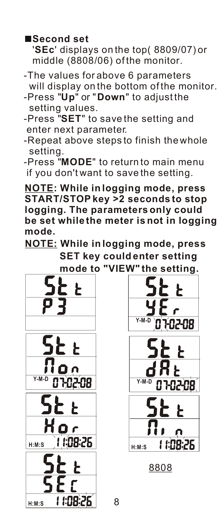 General Tools and Instruments LTH8809DL User Manual | Page 9 / 19