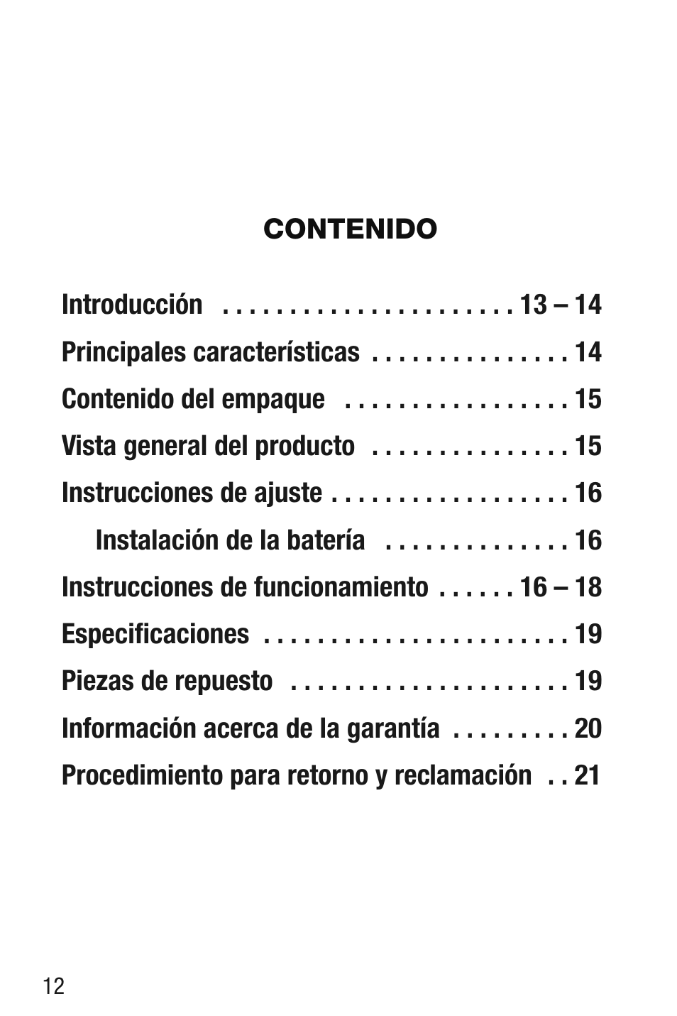 General Tools and Instruments MM1E v.1 User Manual | Page 12 / 32