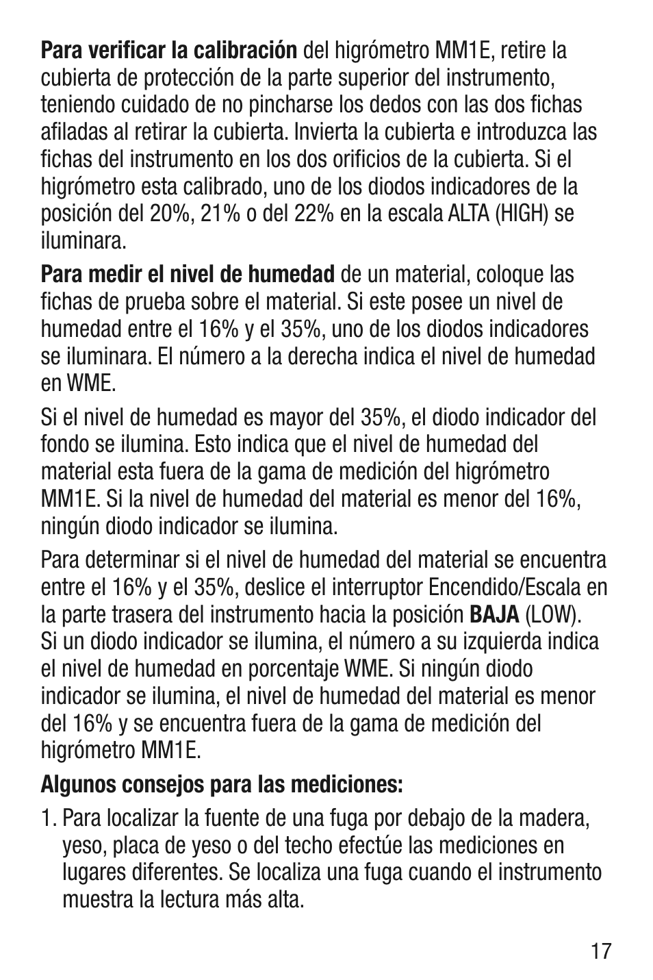 General Tools and Instruments MM1E v.1 User Manual | Page 17 / 32