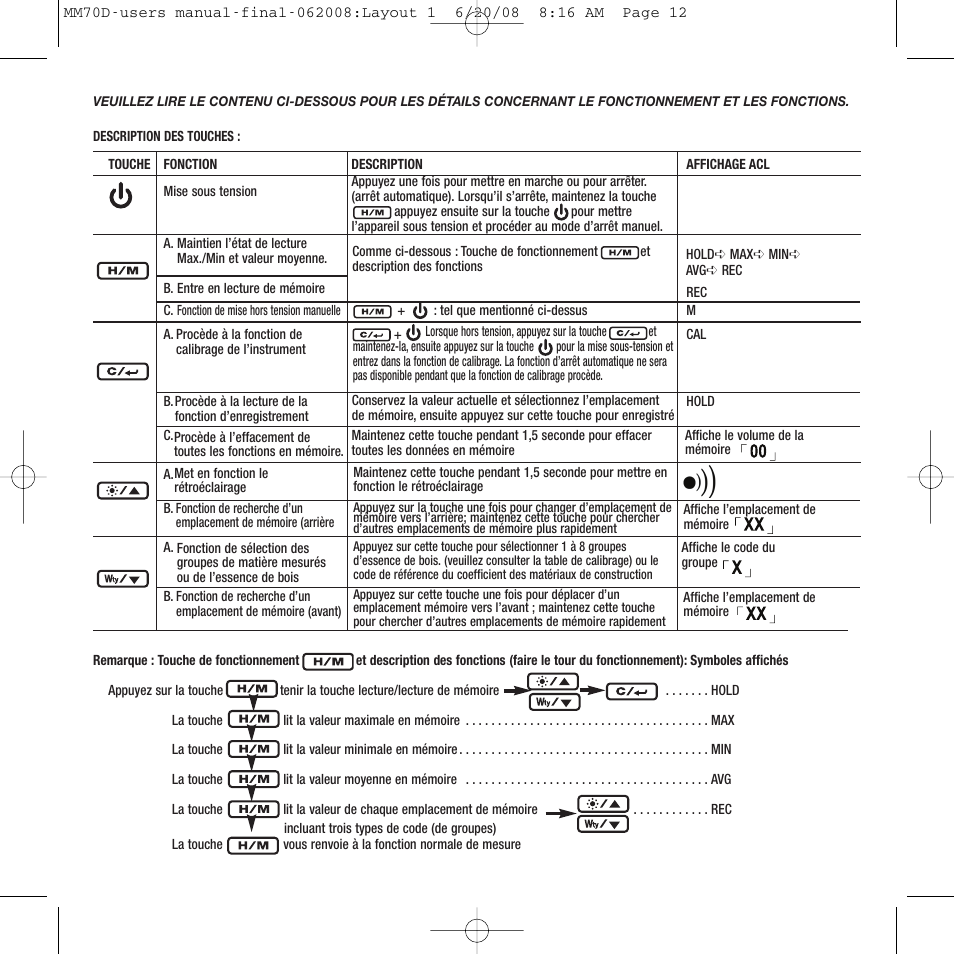 General Tools and Instruments MM70D User Manual | Page 12 / 16