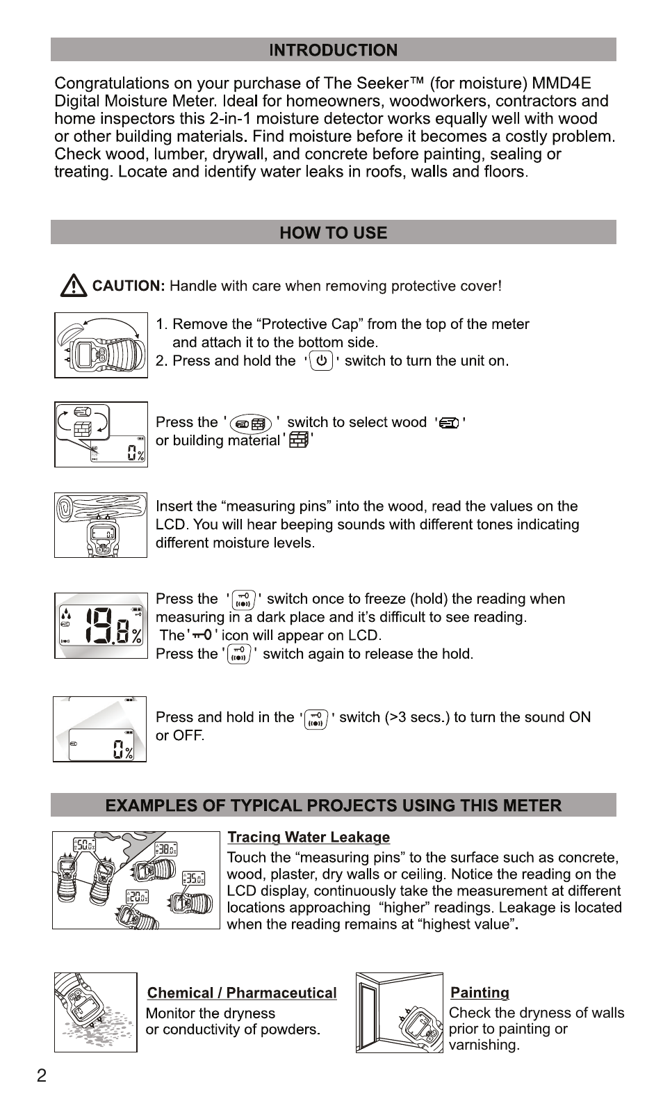 General Tools and Instruments MMD4E User Manual | Page 2 / 12