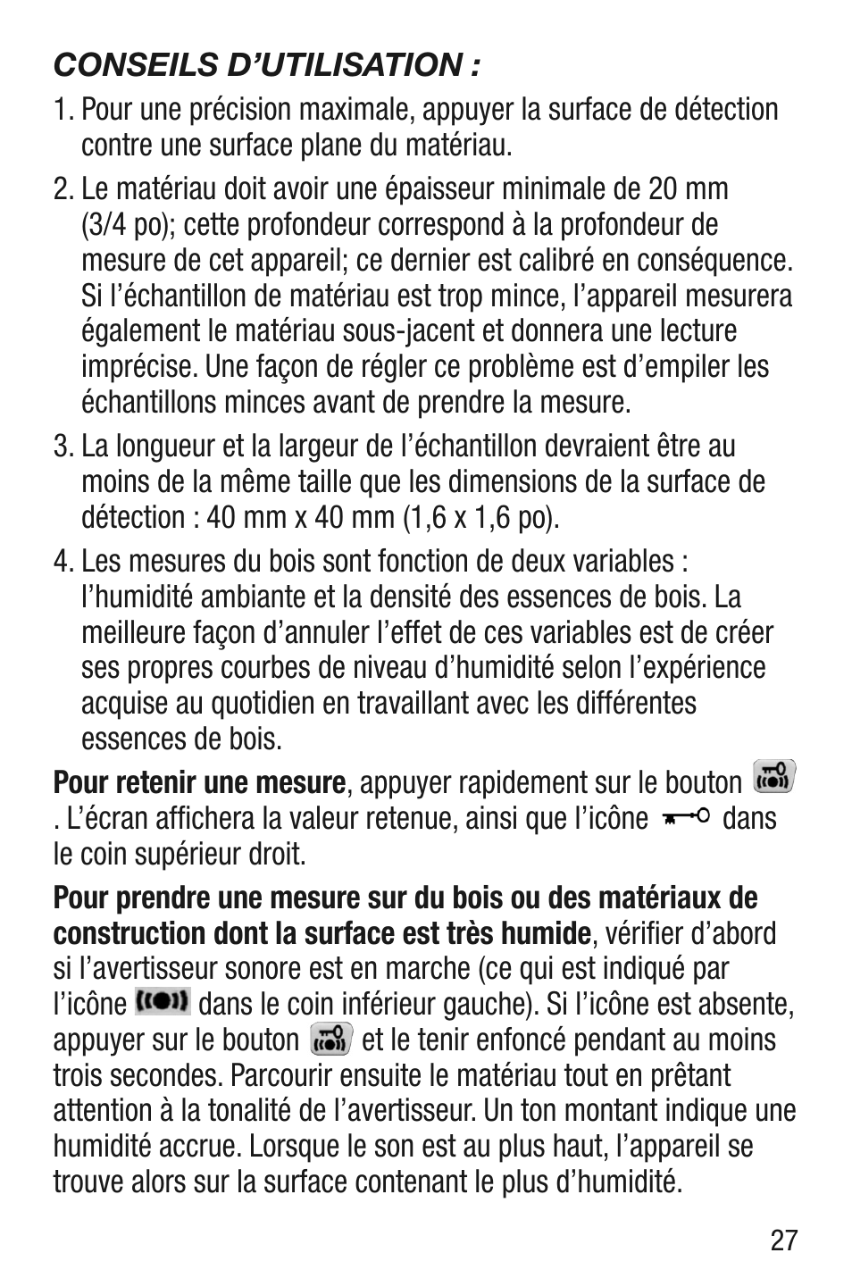 General Tools and Instruments MMD5NP User Manual | Page 27 / 32