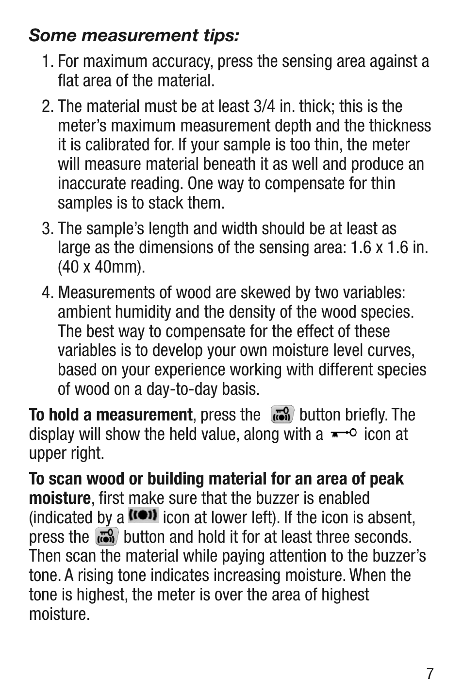 General Tools and Instruments MMD5NP User Manual | Page 7 / 32