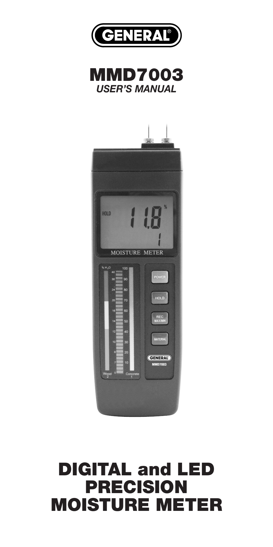 General Tools and Instruments MMD7003 User Manual | 8 pages