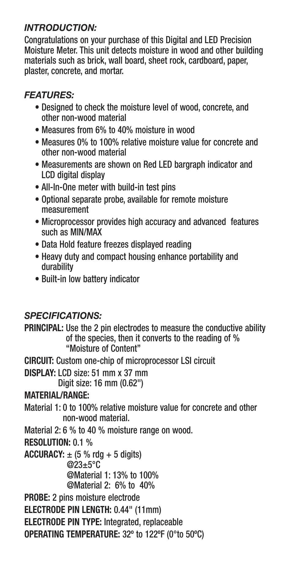 General Tools and Instruments MMD7003 User Manual | Page 2 / 8