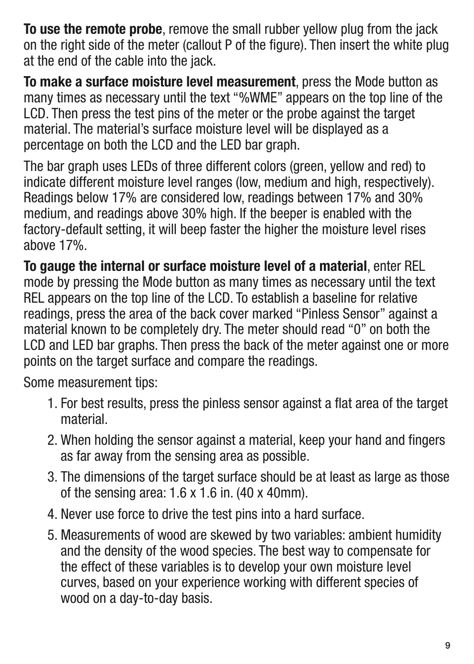 General Tools and Instruments MMD900 User Manual | Page 9 / 16