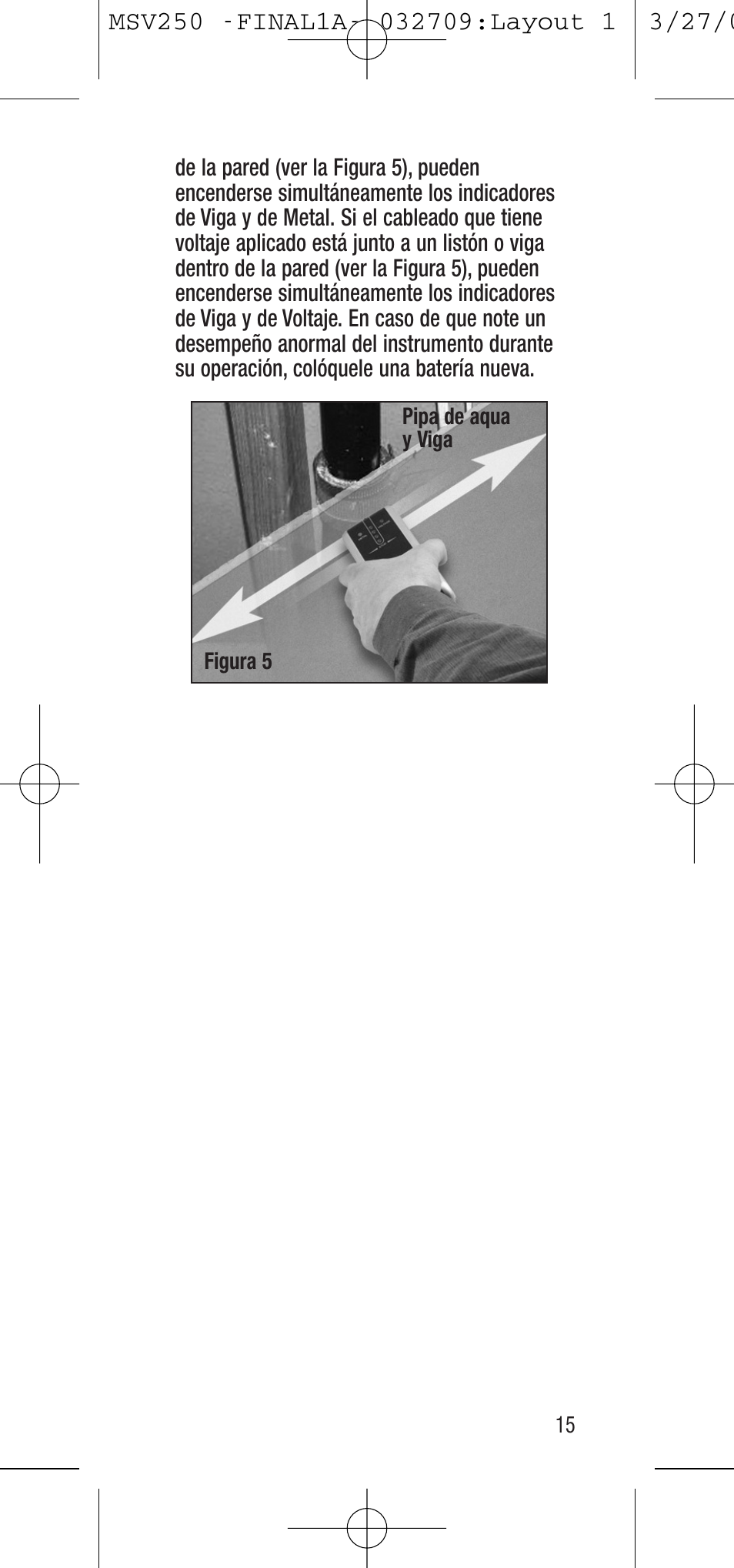 General Tools and Instruments MSV250 User Manual | Page 15 / 24