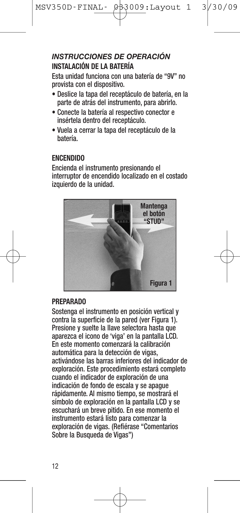 General Tools and Instruments MSV350D User Manual | Page 12 / 28