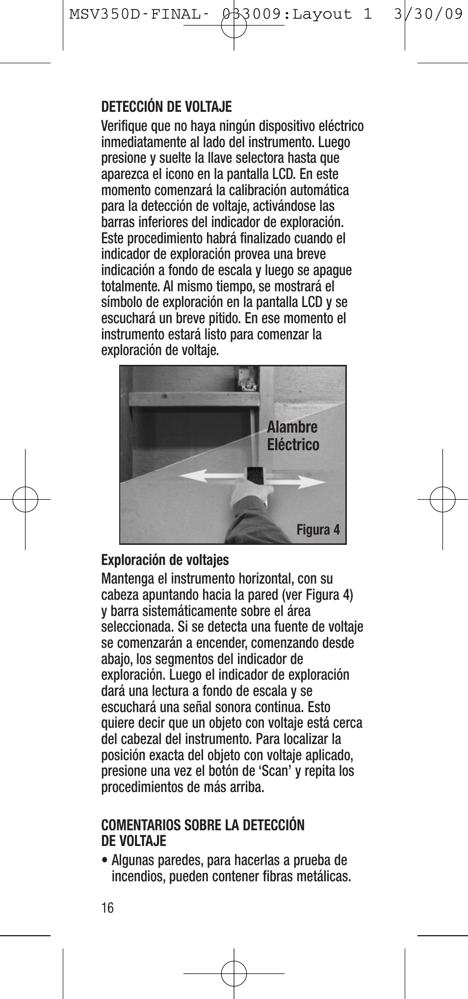 General Tools and Instruments MSV350D User Manual | Page 16 / 28