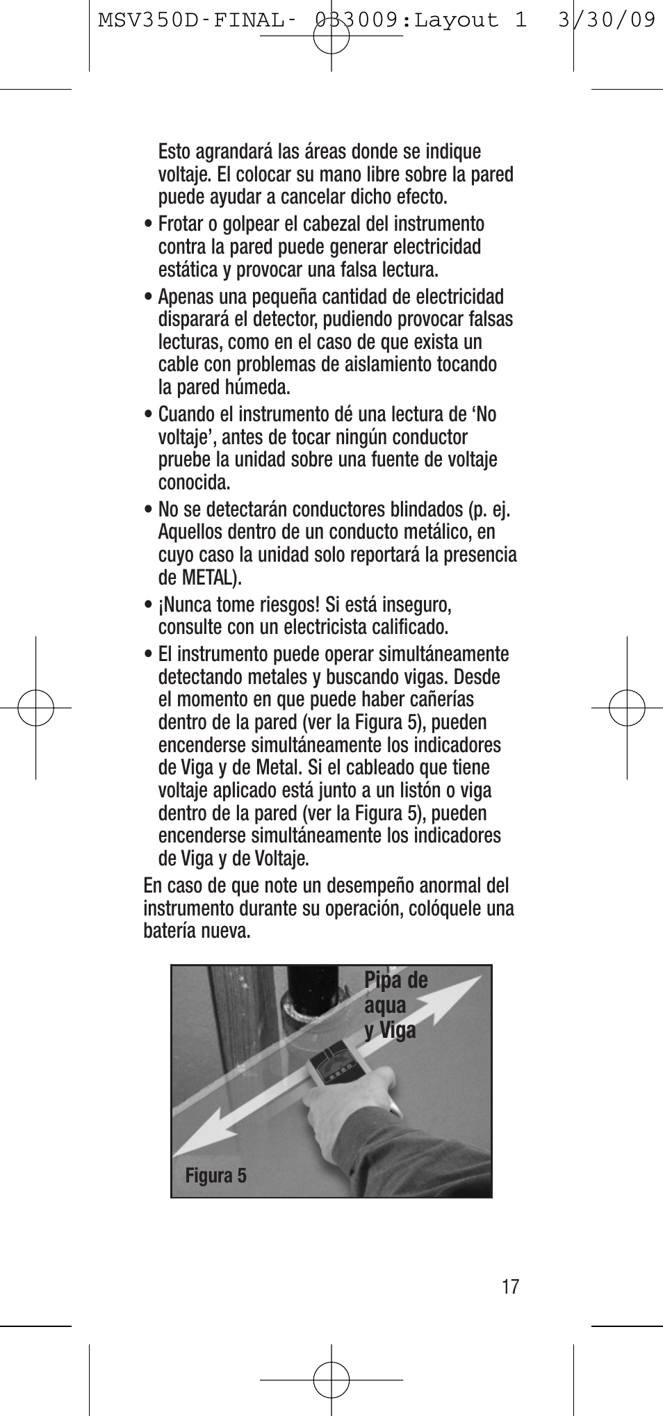 General Tools and Instruments MSV350D User Manual | Page 17 / 28