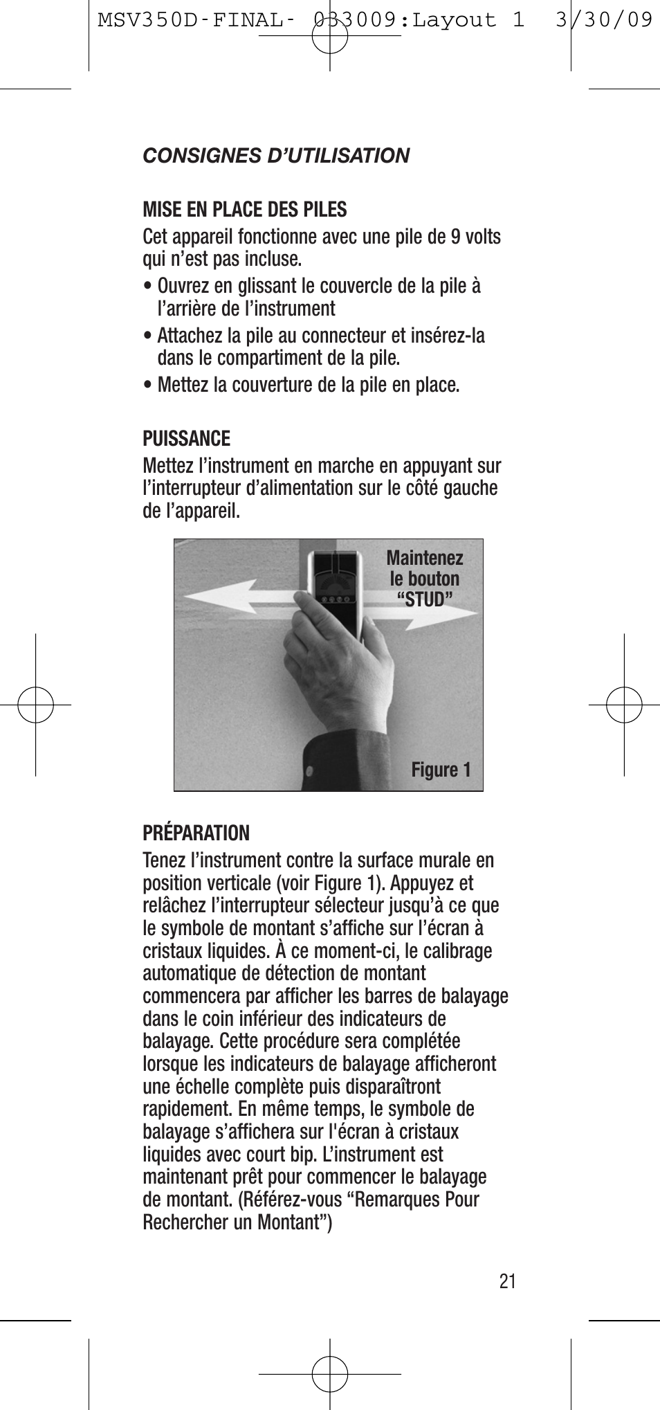 General Tools and Instruments MSV350D User Manual | Page 21 / 28
